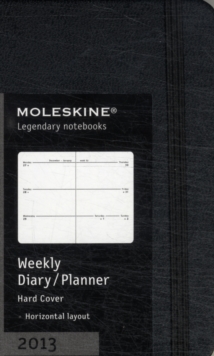 Image for Moleskine Extra Small Black Weekly Horizontal Diary 12