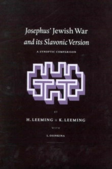 Image for Josephus' Jewish War and its Slavonic Version