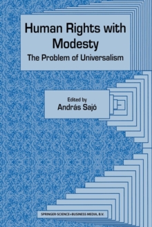 Image for Human Rights with Modesty: The Problem of Universalism