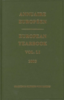 Image for European Yearbook / Annuaire Europeen