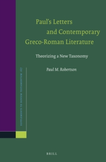 Image for Paul's letters and contemporary Greco-Roman literature