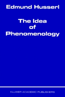 Image for The idea of phenomenology