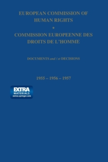 Image for European Commission of Human Rights / Commission Europeenne des Droits de L’Homme
