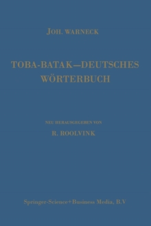 Image for Toba-Batak—Deutsches Worterbuch