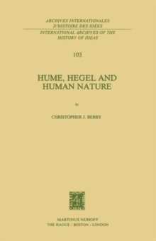 Image for Hume, Hegel and Human Nature
