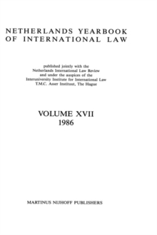 Image for Netherlands Yearbook Of International Law, 1986