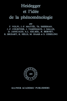 Image for Heidegger et l'idee de la phenomenologie