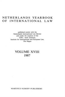 Image for Netherlands Yearbook Of International Law, 1987
