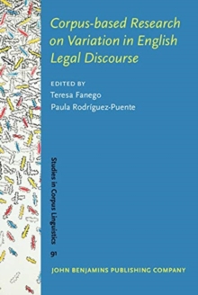 Image for Corpus-based research on variation in English legal discourse