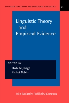 Image for Linguistic Theory and Empirical Evidence