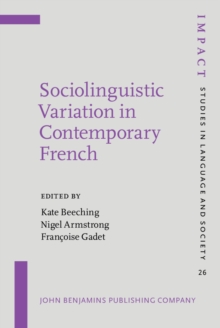 Image for Sociolinguistic Variation in Contemporary French