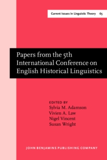 Image for Papers from the 5th International Conference on English Historical Linguistics
