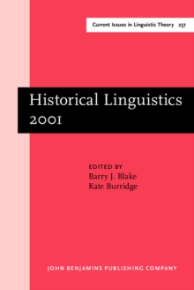 Image for Historical Linguistics 2001