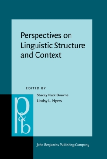 Image for Perspectives on Linguistic Structure and Context