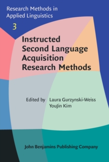 Image for Instructed second language acquisition research methods