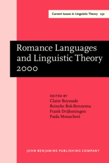 Image for Romance Languages and Linguistic Theory 2000: Selected papers from 'Going Romance' 2000, Utrecht, 30 November-2 December