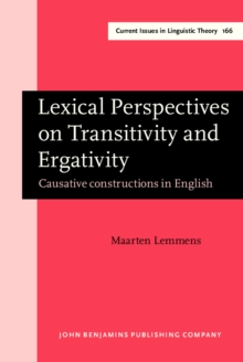 Image for Lexical perspectives on transitivity and ergativity: causative constructions in English