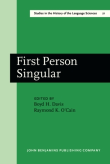 Image for First Person Singular: Papers from the Conference on an Oral Archive for the History of American Linguistics. (Charlotte, N.C., March 1979)