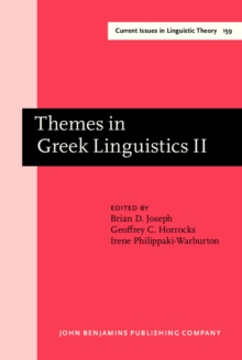 Image for Themes in Greek Linguistics: Volume II