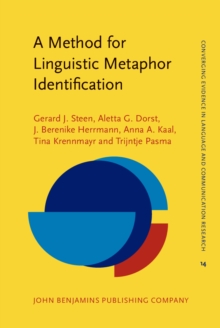 Image for A method for linguistic metaphor identification: from MIP to MIPVU