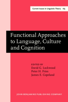 Image for Functional approaches to language, culture, and cognition: papers in honor of Sydney M. Lamb