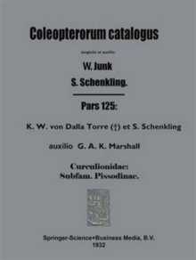Image for Coleopterorum Catalogus