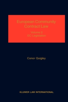 Image for European Community Contract Law
