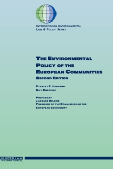Image for The Environmental Policy of the European Communities