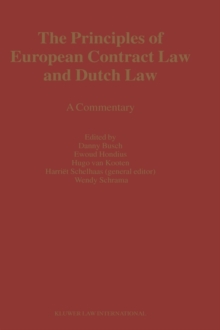 Image for The Principles of European Contract Law and Dutch Law : A Commentary