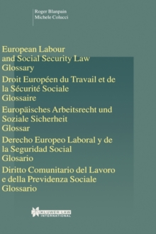 Image for European Labour Law and Social Security Law: Glossary : Glossary