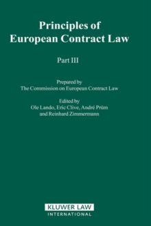 Image for Principles of European contract lawPart 3