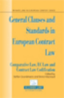 Image for General Clauses and Standards in European Contract Law