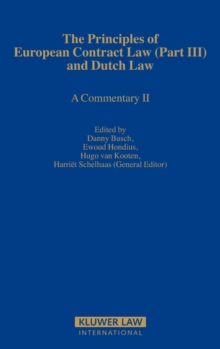 Image for The Principles of European Contract Law (Part III) and Dutch Law