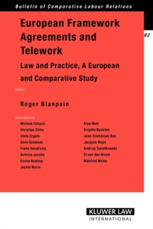 Image for European Framework Agreements and Telework : Law and Practice, A European and Comparative Study