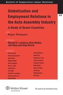 Image for Globalization and Employment Relations in the Auto Assembly Industry: A Study of Seven Countries