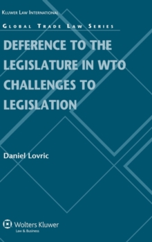 Image for Deference to the Legislature in WTO Challenges to Legislation
