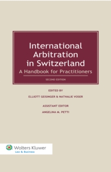 Image for International Arbitration in Switzerland: A Handbook for Practitioners
