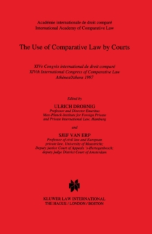 Image for Use of Comparative Law by Courts