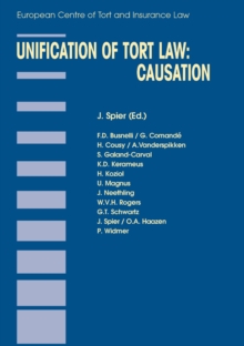 Image for Unification of Tort Law: Causation