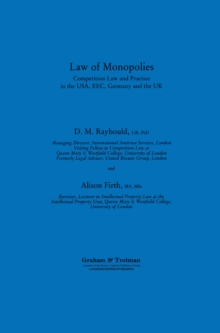 Image for Law of Monopolies: Competition Law and Practice in the USA, EEC, Germany and the UK