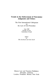 Image for Trends in the Enforcement of Non-Money Judgments and Orders