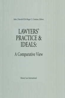 Image for Lawyers' practice and ideals: a comparative view