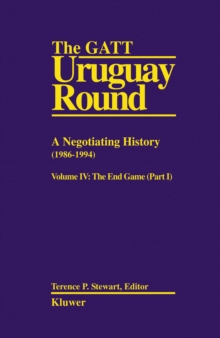 Image for The GATT Uruguay round: a negotiating history (1986-1994)