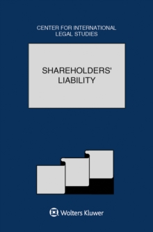 Image for Shareholders' Liability: The Comparative Law Yearbook of International Business Special Issue, 2017: The Comparative Law Yearbook of International Business, Volume 38A