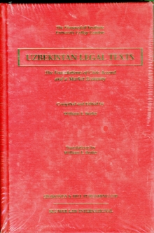 Image for Uzbekistan Legal Texts : The Foundation Of Civic Accord