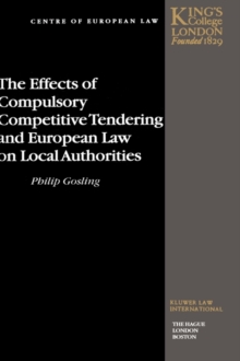 Effects of Compulsory Competitive Tendering and European Law on Local Authorities