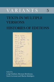 Image for Texts in Multiple Versions - Histories of Editions