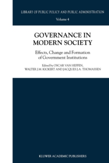 Image for Governance in Modern Society