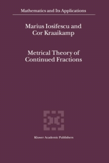 Image for Metrical theory of continued fractions