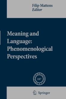 Image for Meaning and Language: Phenomenological Perspectives